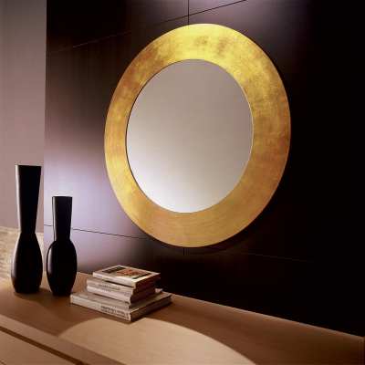 Round mirror Vanity front